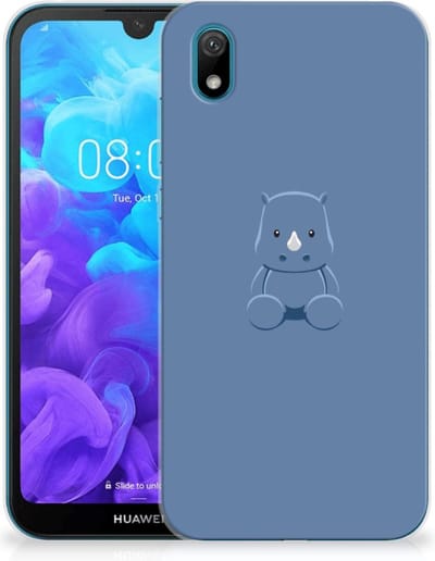 TPU Hoesje voor Huawei Y5 (2019) Telefoonhoesje met Naam Baby Rhino