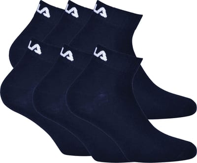 FILA Logo op de hiel Enkelsokken - Maat 39/42 - 6 Pack - Blauw