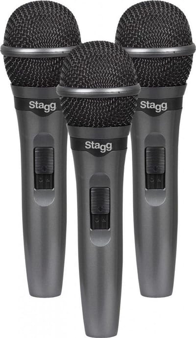 Stagg Live Stage Dynamische Microfoon (Set van 3)