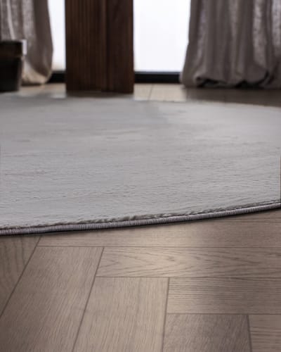 Carpetique Rond Vloerkleed - Ø200 cm – Taupe - Antislip – Japandi & Scandinavisch Woonkamer Tapijt