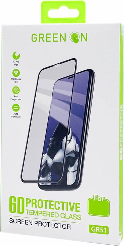 GREEN ON - Beschermlaagje - Screenprotector - 3D & 9H Gehard glas - Geschikt voor IPhone 14 / 13 / 13 Pro