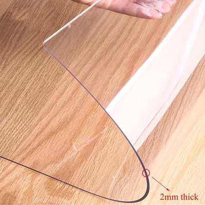 Tafelbeschermer PVC - Tafelkleed protector - Keuken en Eetkamer - Antislip en oliebestendig - 145 x 200 cm - Kristalhelder