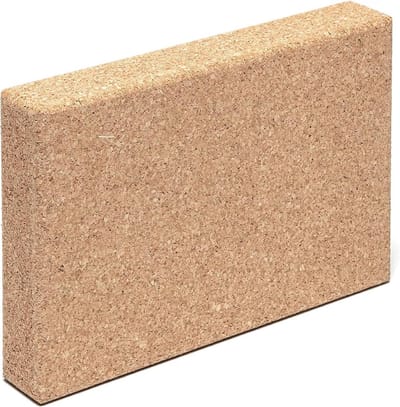 Kurk Yogablok voor Yoga, Pilates en Meditatie - Antislip, Hypoallergeen, Duurzaam, Niet-Giftig - 20 x 30 x 5 cm