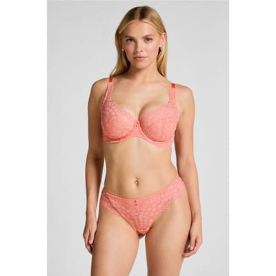 Hunkemöller Dames Lingerie Brazilian Daisy - Roze - maat XL