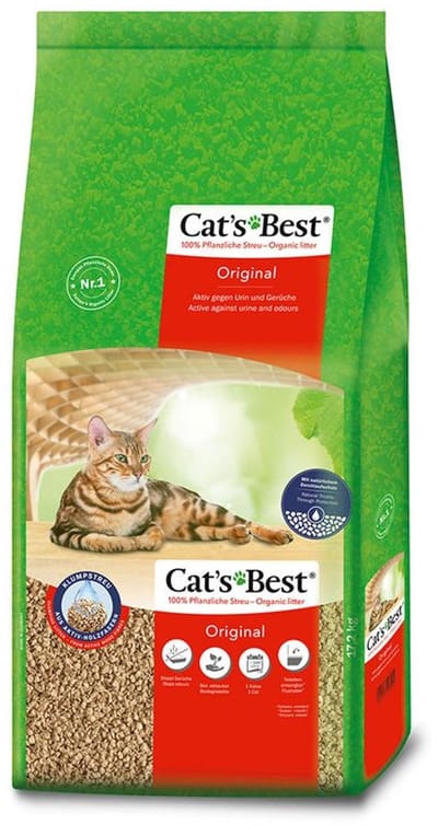 Cat's Best Oko Plus Korrels 40 liter met cattessy stick