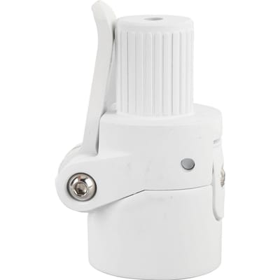 Base de Mât Pliant pour Trottinette Électrique ABS et Alliage Revêtement Antidérapant Base de Fixation de Mât Pliant pour Cyclisme Blanc blanc
