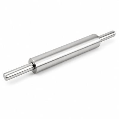 My Green Deal – RVS Deegroller – Roestvrijstalen Bakroller voor Patisserie & Pizza – Duurzame Deegroller voor Brood & Koekjes