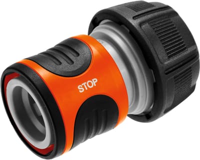 Gardena 18214 Serie - Snelkoppeling met Stop - 3/4” Slangverbinding - Original GARDENA System - POWER GRIP