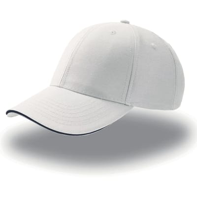 Atlantis Headwear Sport Sandwich Cap AT612 - white/navy - One size