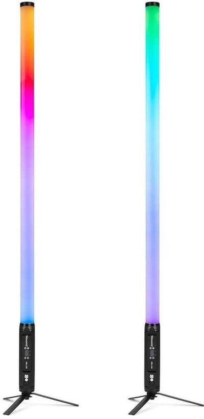 BeamZ Zelos LED Tube set van 2 - Met 360° RGBW/CW LED’s - IP65 - 12 uur accuduur en draadloze DMX