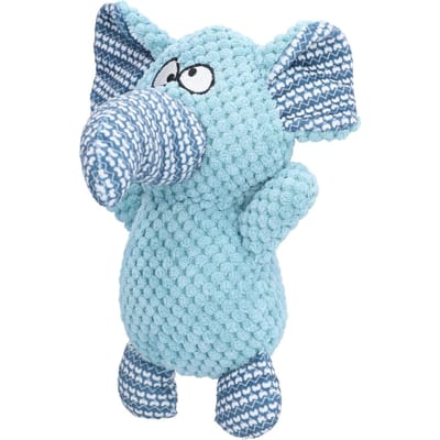 Olifant Hond Piepspeeltje Schattig Pluche Knuffel Puppy Kauwgeluid Speeltje Molaar Reiniging Tanden Pluche Hondenspeeltje white