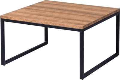 Salontafel Vierkant - Woonkamertafel - Ontspannen Zitten - Eiken Decor - 60x60cm - Bruin