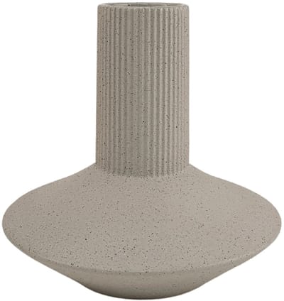 XLBoom Roma Vaas Sand Large - Keramische design vaas met aardse textuur - Verkrijgbaar in White | Sand | Terra - Tijdloze woondecoratie voor modern wonen