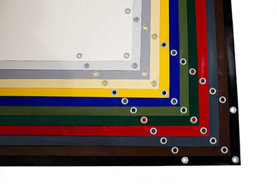Robuust en Waterdicht PVC Vrachtwagenzeil 610g/m² met Versterkte Ogen - Grijs