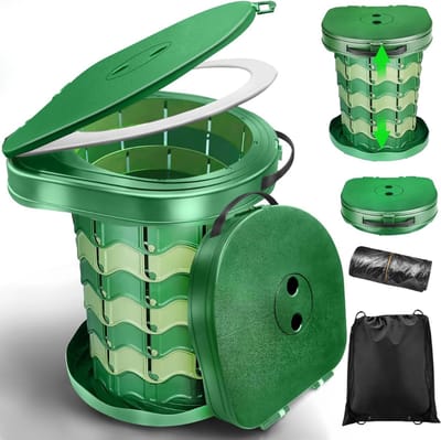 HEZIVO® Chemisch Toilet - Draagbare WC - Campingtoilet - Hoogte Verstelbaar