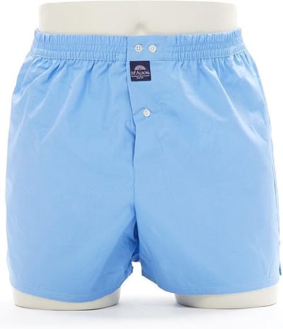 McAlson Boxershort Helder Blauw Lange Pijpen Los Model - M