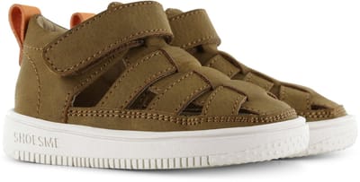 Shoesme Cognac Sandaaltje - Sandalen Kind - Jongens - Cognac - Microleer - Maat 24