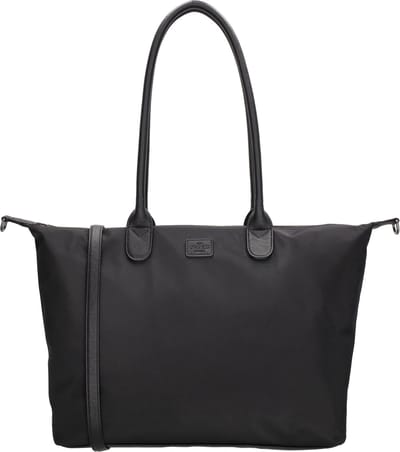 Charm London Buckingham Mono Dames Laptoptas 15,6 inch - Werktas, Schooltas en Schoudertas met Laptopvak - Zwart
