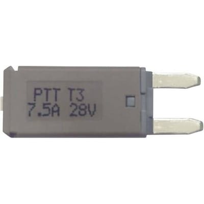 PARTS PTT Circuit Breaker Mini, type 3. Manual Reset, 7,5A C001-102-0062 Standaard steekzekering (auto) 7.5 A Bruin 1 stuk(s)