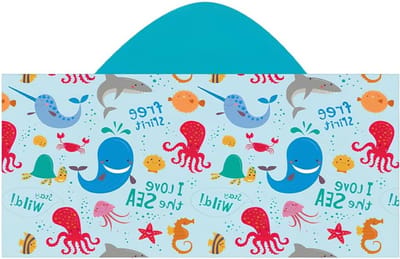 Zachte en Dikke Bad Poncho voor Kinderen, Microfiber Handdoek met Kap en Afgewerkte Mouwen, Geschikt voor Jongens en Meisjes van 3-12 Jaar, Perfect voor Strand en Zwembad