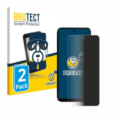 BROTECT - privacy screenprotector voor Motorola Moto G34 5G - Folie Beschermfolie Blauwlichtfilter 2 Stuks