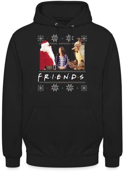 Friends Ugly Christmas Sweater Hoodie Unisex