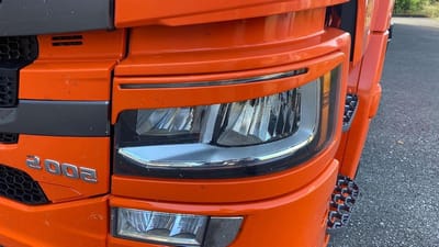 Kunststof Truck Accessoires - Boze Blik - Voertuig Styling - Roestvrijstaal - 2-delig - Zwart