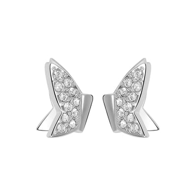 Boucles d'oreilles Cristal Papillon Lilia Swarovski pour Femme Argent 5636424 Shopping Bag white