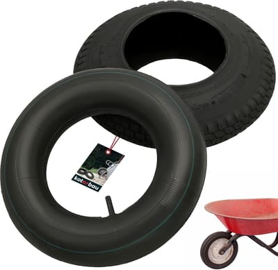 Steekwagen Banden en Binnenbanden 4,80/4,00-8 - Reserveband en Slang voor Kruiwagen
