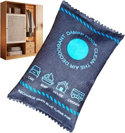 Auto Ontvochtiger - Vochtabsorberend Herbruikbaar - Voorkomt Vocht - Kleurveranderende Silicagel - 15.2 cm breed - Blauw