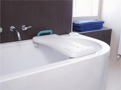Aidapt Badplank 41-62 cm - Met handvat verstelbaar - Wit/Blauw
