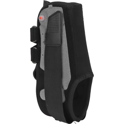Support de pied à coussin d'air Orthèse Tissu doux Ajuster l'étanchéité Protection Stabilisateur de cheville pour le sport L L
