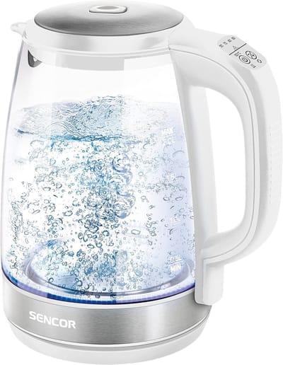 Elektrische waterkoker met variabele temperatuur en interne ledverlichting - 2,0 l - 2200 W - Wit