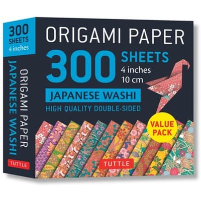 Origami Paper 300 Sheets Japanese Washi Patterns 4 (10 Cm): Tuttle Origami Paper: Double-Sided - Tuttle Studio