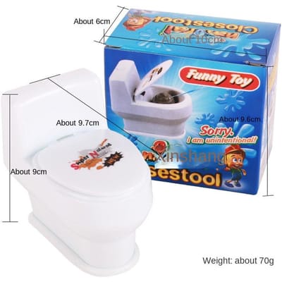 2 STUKS Mini Sprinkler Toilet Nieuw Spuit Poep Water Simulatie Toilet Speelgoed Interessant Grappig Spuitpistool Grap Draagbaar Speelgoed gray