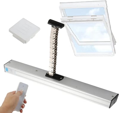 Elektrische Raamopener - Automatische Ketting - Ventilatie Verbeteren - Stille Werking - 6 Meter Loop - Zilver