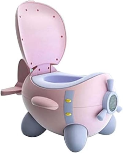 Klein Toilet Potje - Pee Emmer - Zindelijkheidstraining - Gemakkelijk schoon te maken - 39 x 30 x 28cm - Roze