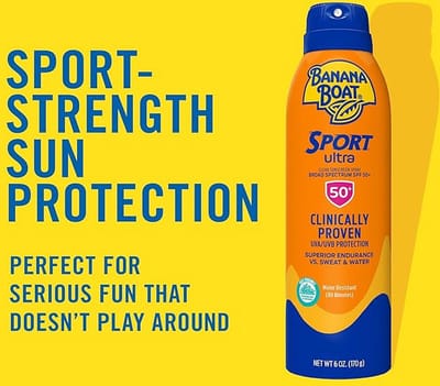 BANANA BOAT SPORT - Zonnebrandcrème SPF 50 - 170g, waterbestendig, sport