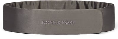 Dore & Rose - Zijden Hoofdband - Haarband - Verstelbaar - Haarband Dames - Skincare - Huid - Beauty - Make up - Grijs - Nº 37 Roche Lunaire