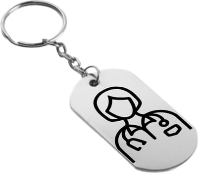 Akyol - Zuster verpleegkundige Sleutelhanger - Zuster - verpleegster - Nurse - Leuke kado voor een verpleegster - 2,5 x 2,5 CM