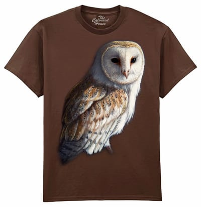 Kerkuil Uilen Barn Owl The Coloured House T-shirt S