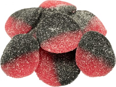 Drop en framboossmaak snoep 1 kilo veggie snoep
