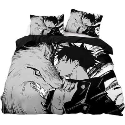 Jujutsu Kaisen Beddengoed CollectieSatoru Gojo Beddengoed Collectie Voor Tieners Jongens Volwassenen Bekende Anime Dekbedovertrek Collecties 140x210cm 2pcs