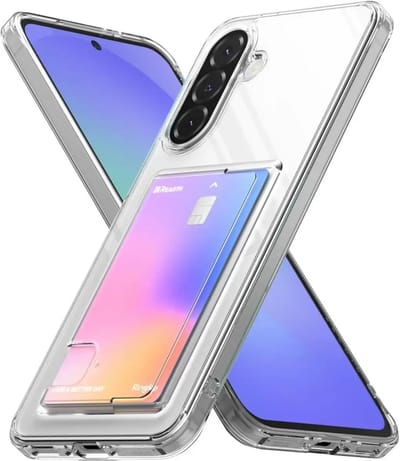 Ringke Fusion Card | Hoesje Geschikt voor Samsung Galaxy A56 / A36 | Back Cover met Kaarthouder voor Pasjes | Transparant