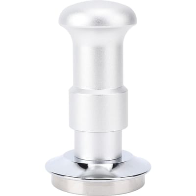 Koffietamper RVS Veerbelast Gekalibreerd Koffiemaalsel Tamper Gereedschap voor Café Thuis 58MM white
