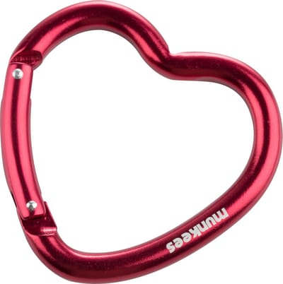 Munkees Karabijnhaak Hart 6.4 Cm Rood