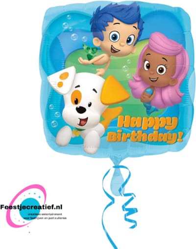 Happy birthday ballon - Bubble guppies- 45cm
