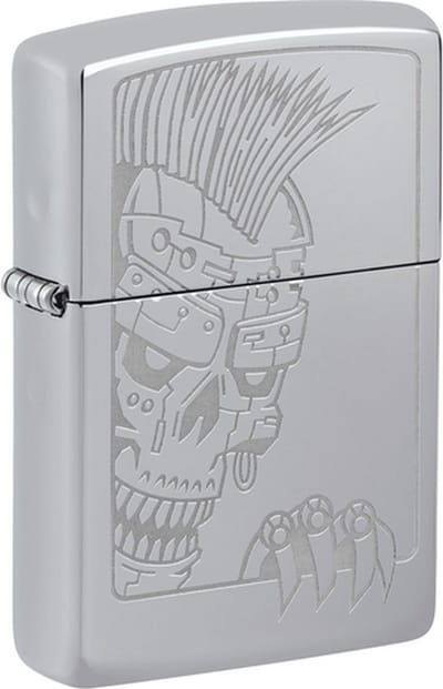 Zippo Mohawk Skull Design
