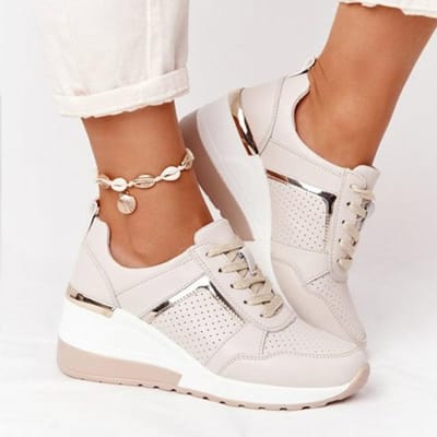 Mode Schoenen Dames Gevulkaniseerde Schoenen Wedge Sneakers Dames Sportschoenen Dames Ademende Casual Platform Dames Sneakers 39 brown