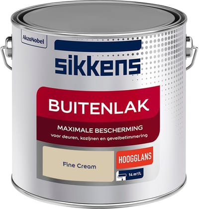 Sikkens - Buitenlak Hoogglans - Fine Cream - Mengverf - 2,5 L